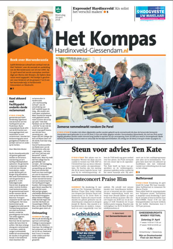 Adverteren in Het Kompas Hardinxveld Giessendam