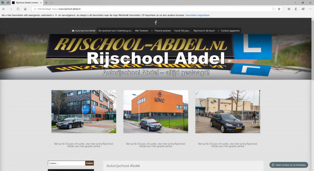 Een website voor een autorijschool in Culemborg